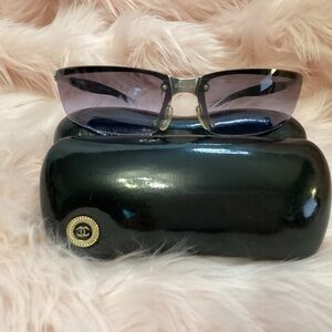 Chanel sunglasses with Chanel case in good condition.